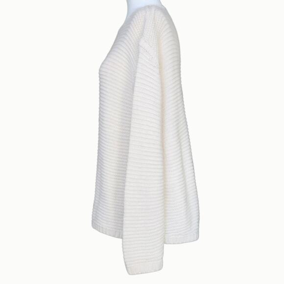 HIHO Designed in Tortola BVI Cream Alpaca Blend Knit Sweater | Women's M - Picture 8 of 11